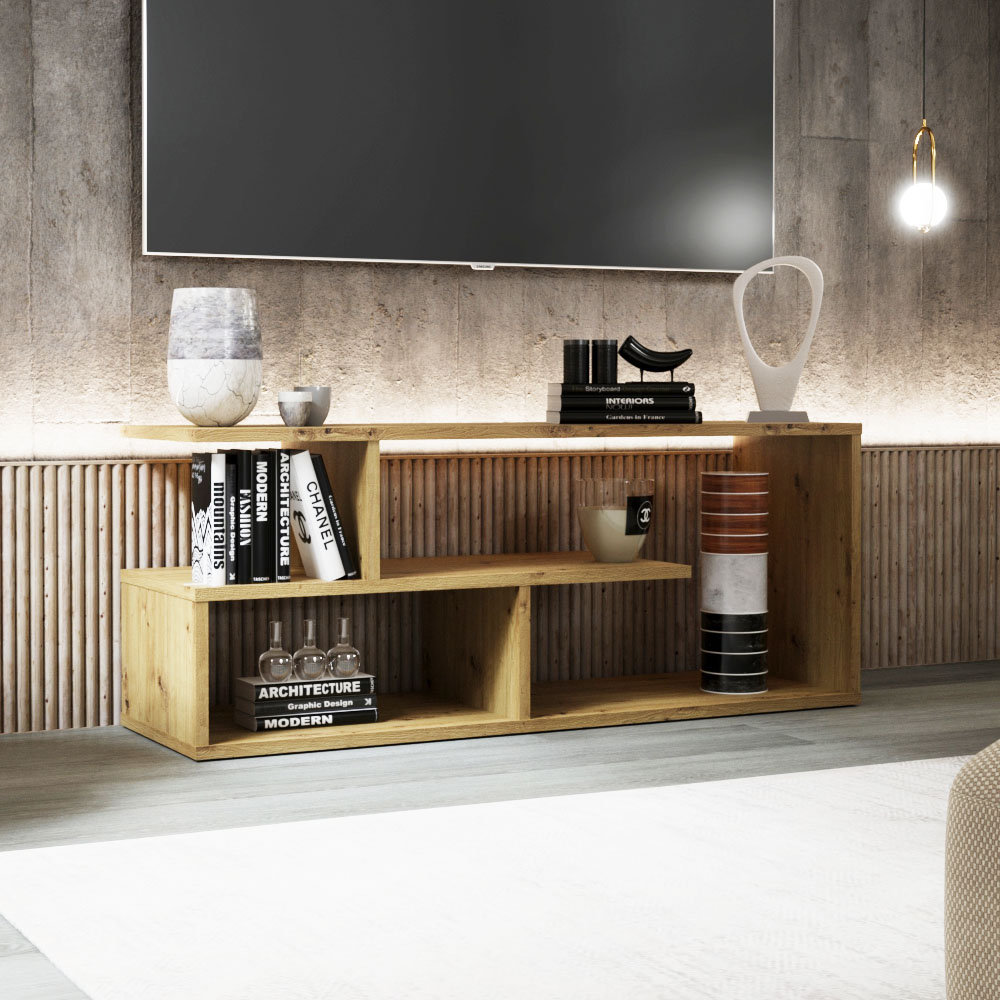 Omarket Έπιπλο TV Eden Δρυς 100x29.6x40cm | P0331-V01 Omarket-AI89276112