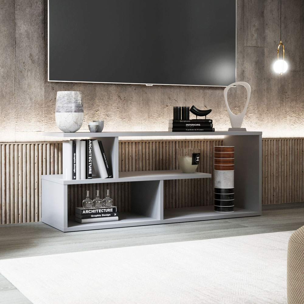 Omarket Έπιπλο TV Eden Γκρι 100x29.6x40cm | P0330-V01 Omarket-AI89276111