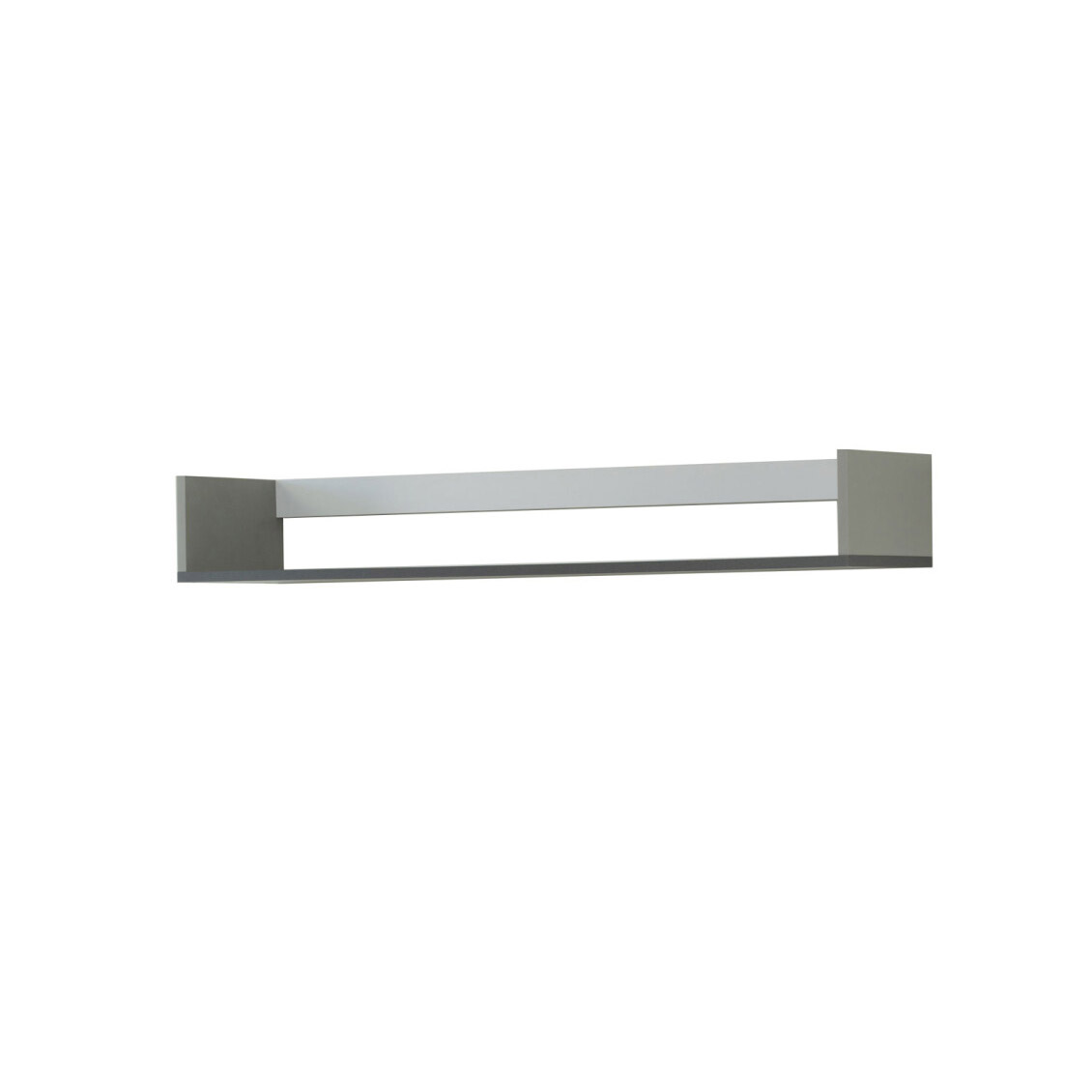 Intrahome Κρεμαστό Ράφι Valeria Living Λευκό-Γραφίτη-Γκρι 165x25x16.6cm | P0282-V10 Intrahome-AI89276063-9
