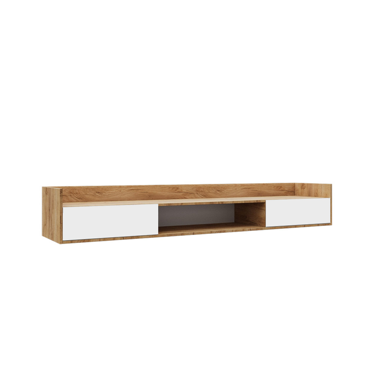 Omarket Έπιπλο TV Callisto Χρυσό Δρυς-Λευκό 215x40x30cm | P0328-V04 Omarket-AI89276109-3