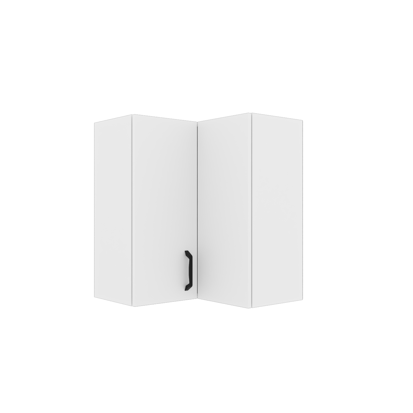 Intrahome Modest Πάνω Ντουλάπι Γωνιακό Λευκό 60-105x32x72cm | P0642-V10 Intrahome-AI89276446-9