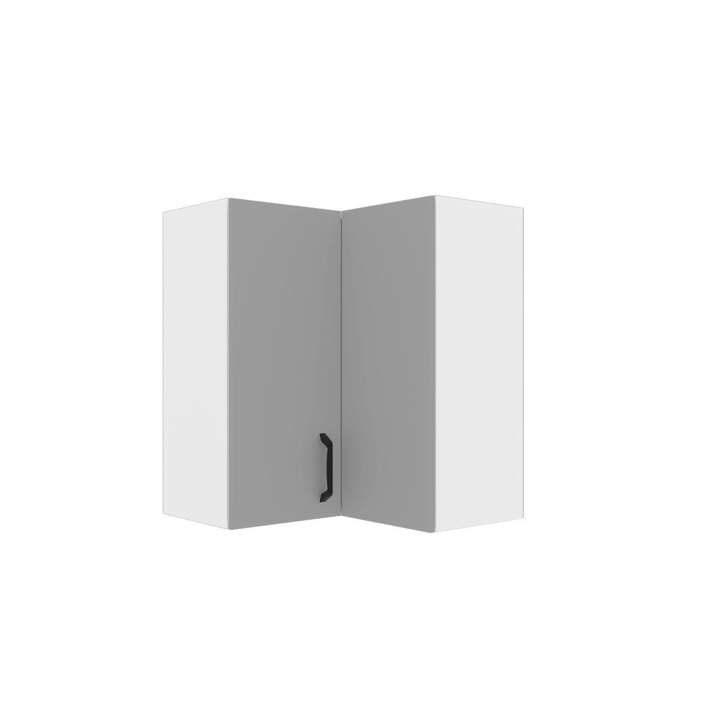 Intrahome Modest Πάνω Ντουλάπι Γωνιακό Γκρι 60-105x32x72cm | P0641-V10 Intrahome-AI89276445-9