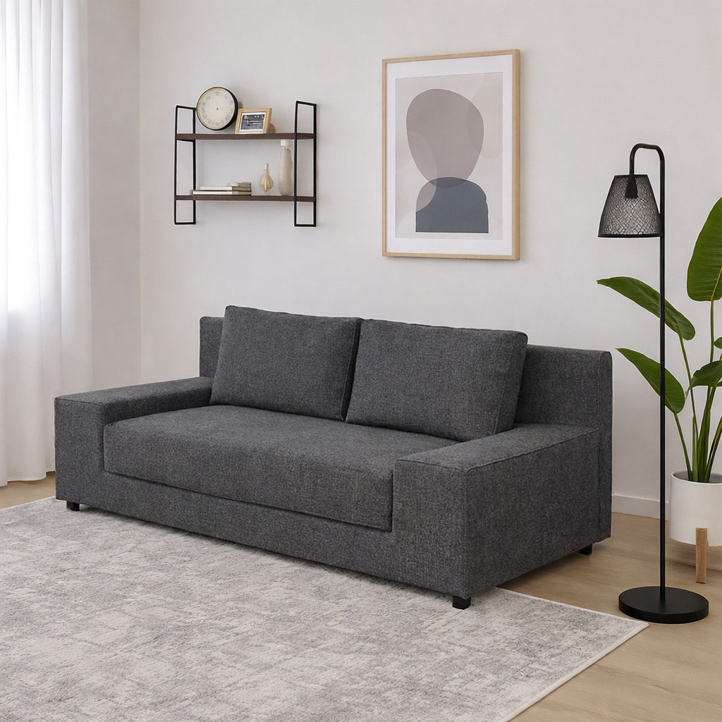 Intrahome Καναπές Κρεβάτι Favorite Τριθέσιος Γκρι 245x81x71cm | P0348-V10 Intrahome-AI89276129-9