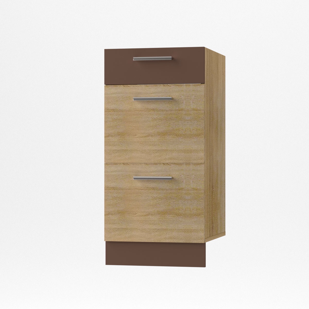 Intrahome Alina Συρταριέρα 3 Συρτάρια Κάτω 40x44,5x85εκ Σονόμα-Μόκκα | P0483-V10 Intrahome-AI89276287-9