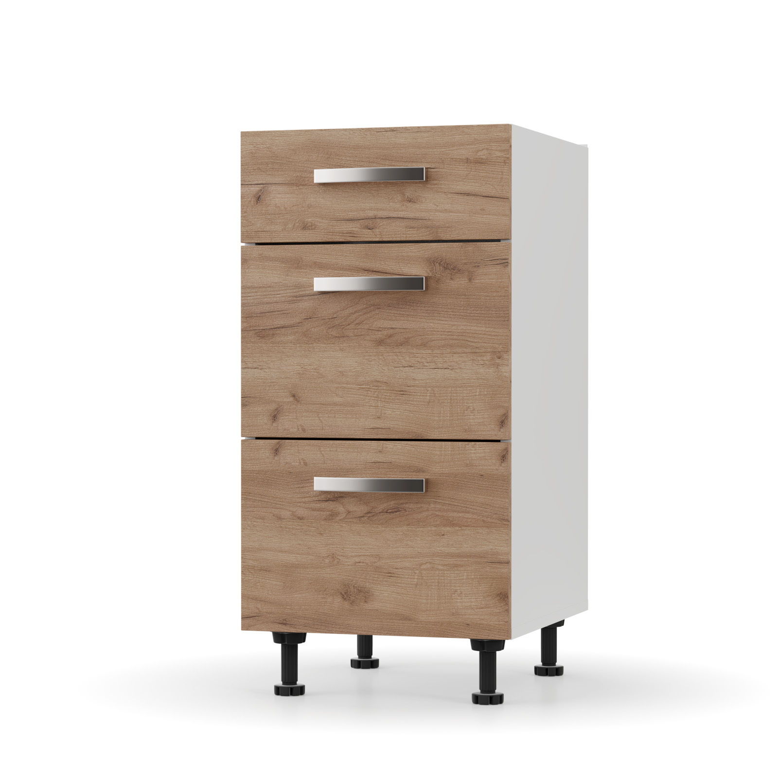 Intrahome CHARLOTΤE Συρταριέρα 85x46.5x82εκ με μεταλλικά χερούλια Χρυσό Δρυς | P0573-V10 Intrahome-AI89276377-9
