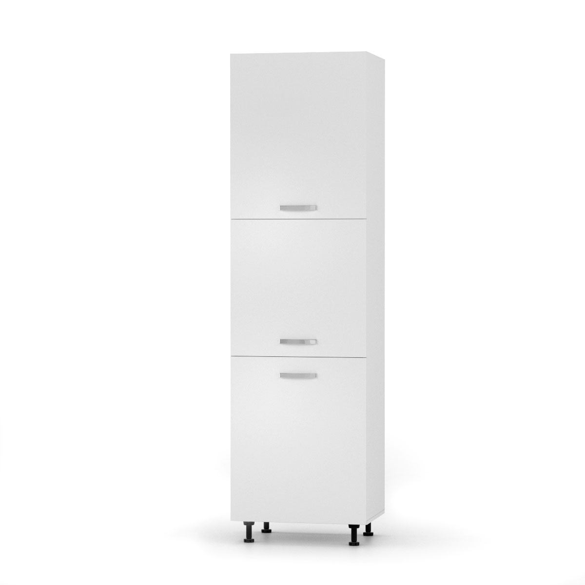 Intrahome CHARLOTΤE Στήλη Kουζίνας 105x56x213.4εκ με μεταλλικά χερούλια Λευκό | P0568-V10 Intrahome-AI89276372-9