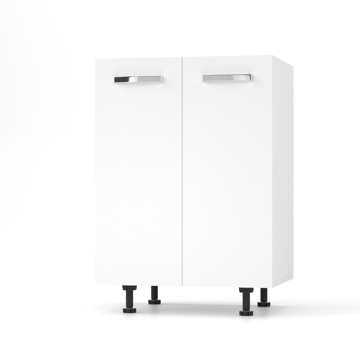 Intrahome CHARLOTΤE Κάτω Ντουλάπι 105x46.5x82εκ με μεταλλικά χερούλια Λευκό | P0529-V10 Intrahome-AI89276333-9