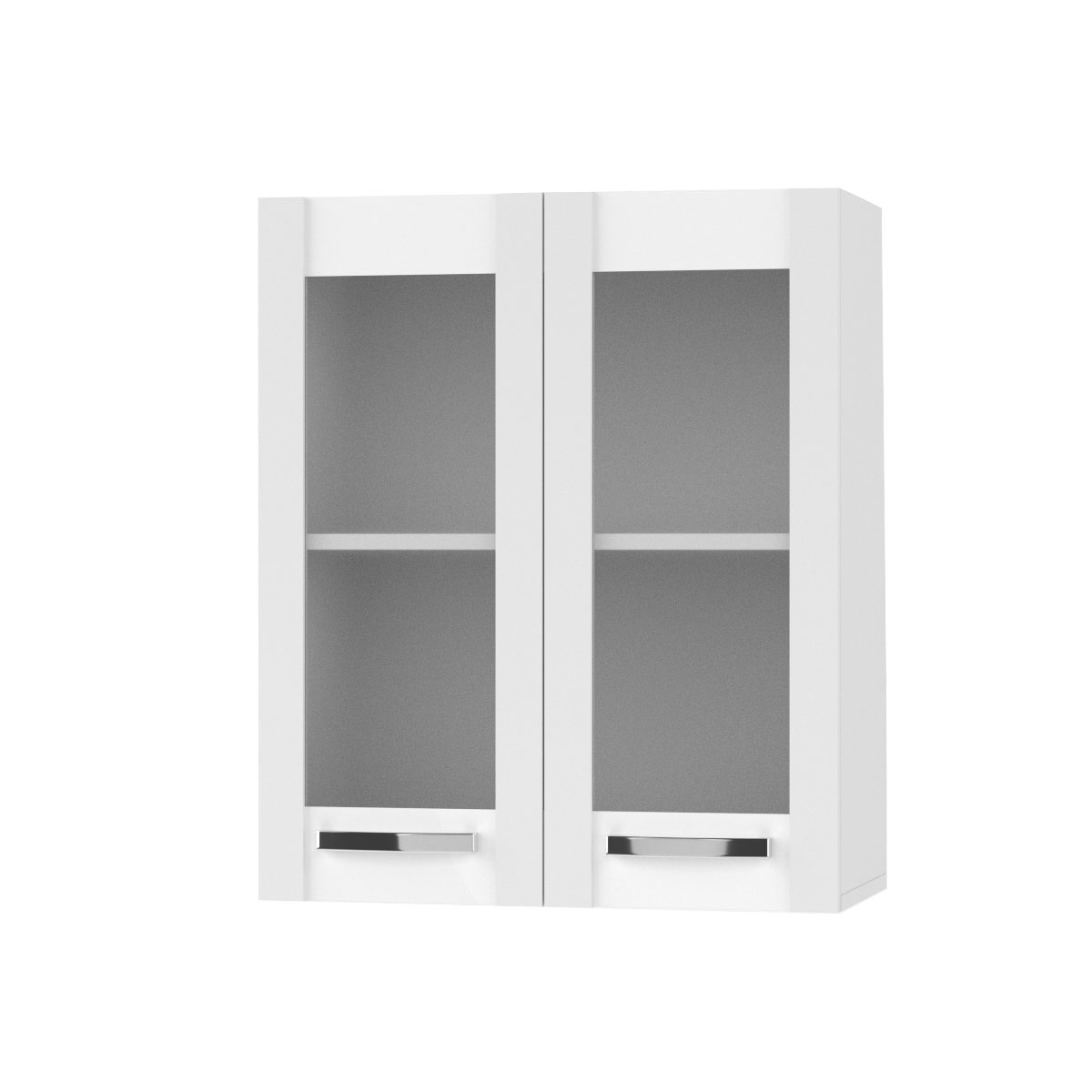 Intrahome CHARLOTΤE Πάνω Ντουλάπι Με Τζάμι 105x30.5x71.8εκ με μεταλλικά χερούλια Λευκό | P0560-V10 Intrahome-AI89276364-9
