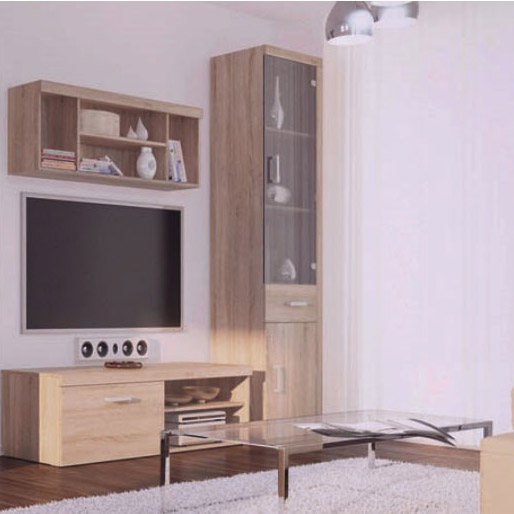 Omarket Σύθεση Τηλεόρασης Ariella Works 194.5x45x203εκ Sonoma | P0379-V03 Omarket-AI89276160-2