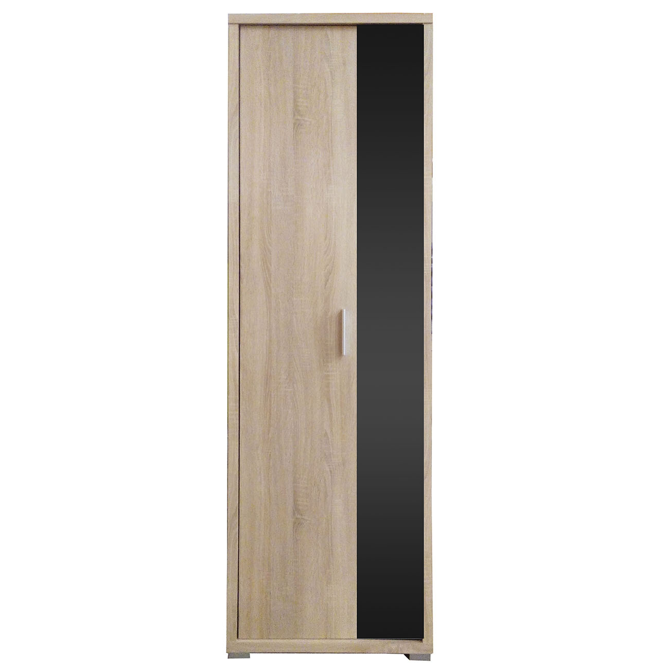 Intrahome Ντουλάπα Μονόφυλλη Laura 111x35x208.8εκ Σονόμα-Μαύρη | P0084-V10 Intrahome-AI89275865-9