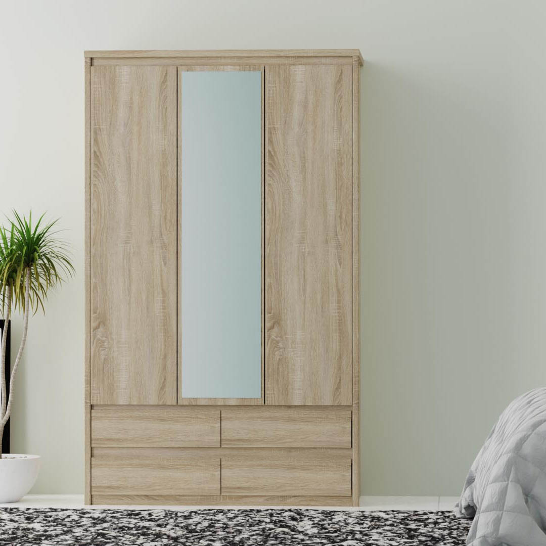Intrahome Ντουλάπα Τρίφυλλη Isadora Craft Sonoma  172x60x210εκ | P0175-V10 Intrahome-AI89275956-9