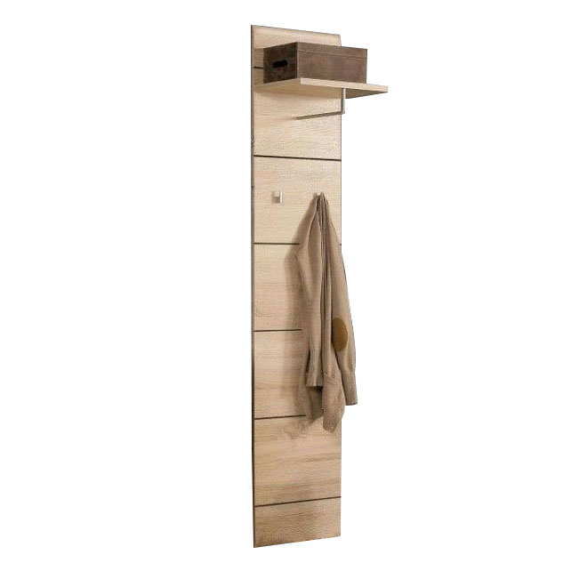Omarket Κρεμάστρα Doriana Concept 85x30x194cm Sonoma με λεπτομέρειες Wenge και MDF Καμπυλωτό τελείωμα | P0066-V10 Omarket-AI89275847-9