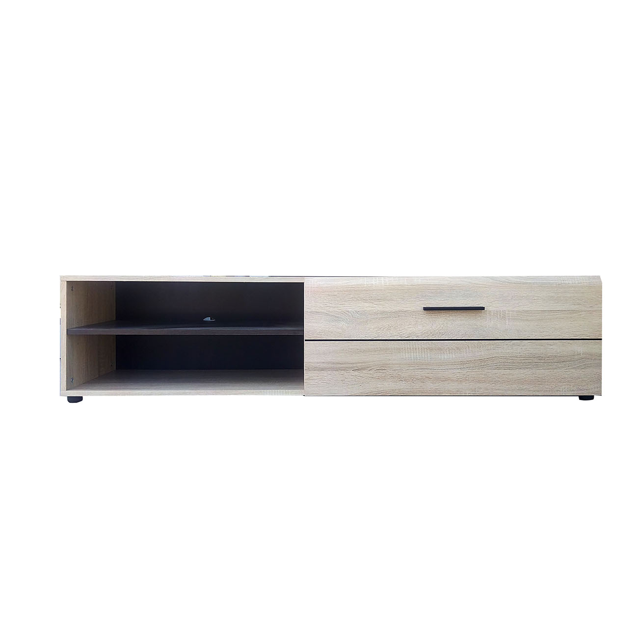 Omarket Έπιπλο TV Victoria Works 208x41x38cm Sonoma με Wenge και MDF Καμπυλωτό τελείωμα στις πόρτες | P0339-V10 Omarket-AI89276120-9