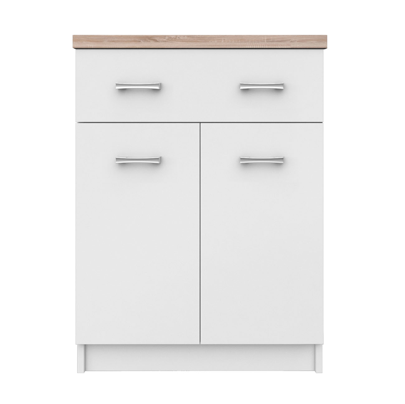 Omarket Κομότα Celestia Interiors Mix 60x33x85cm Λευκό-Σονόμα | P0049-V01 Omarket-AI89275830