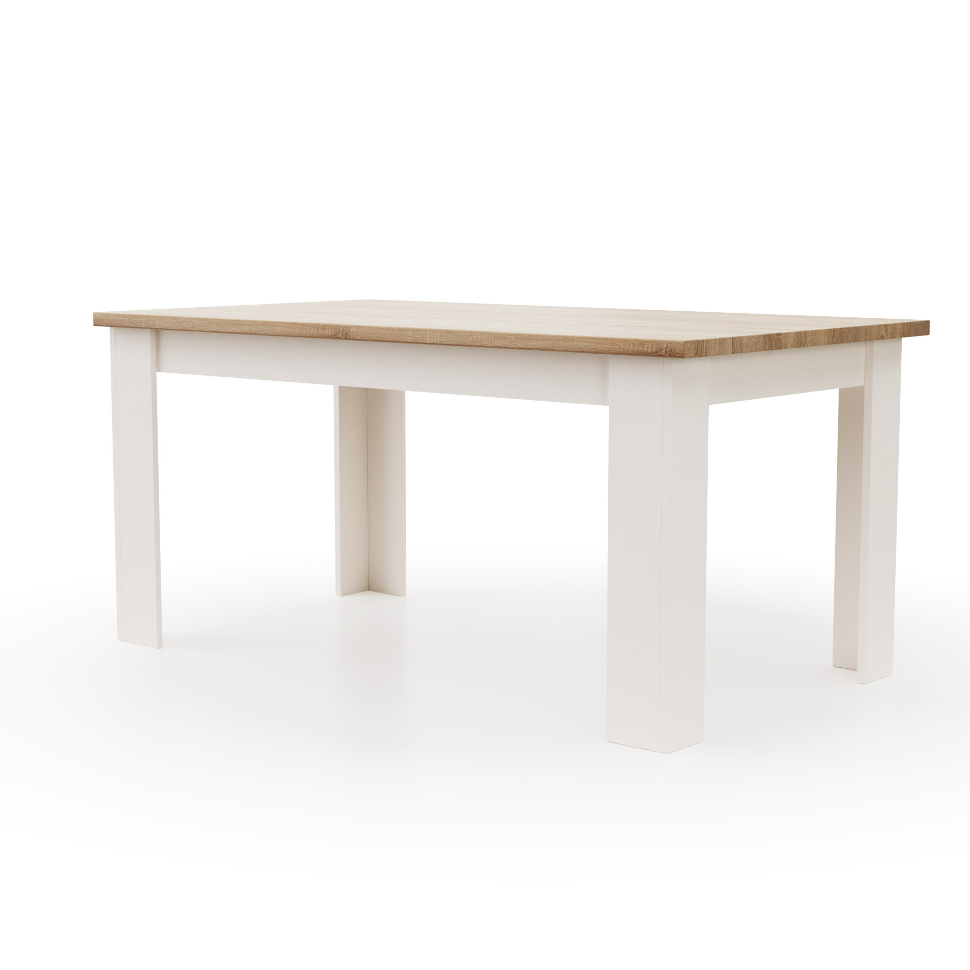 Intrahome VERNE ΤΡΑΠΕΖΙ KOYZINAΣ 161(210)x90.8x74.5cm Λευκό-Φυσικός Δρυς | P0461-V10 Intrahome-AI89276242-9