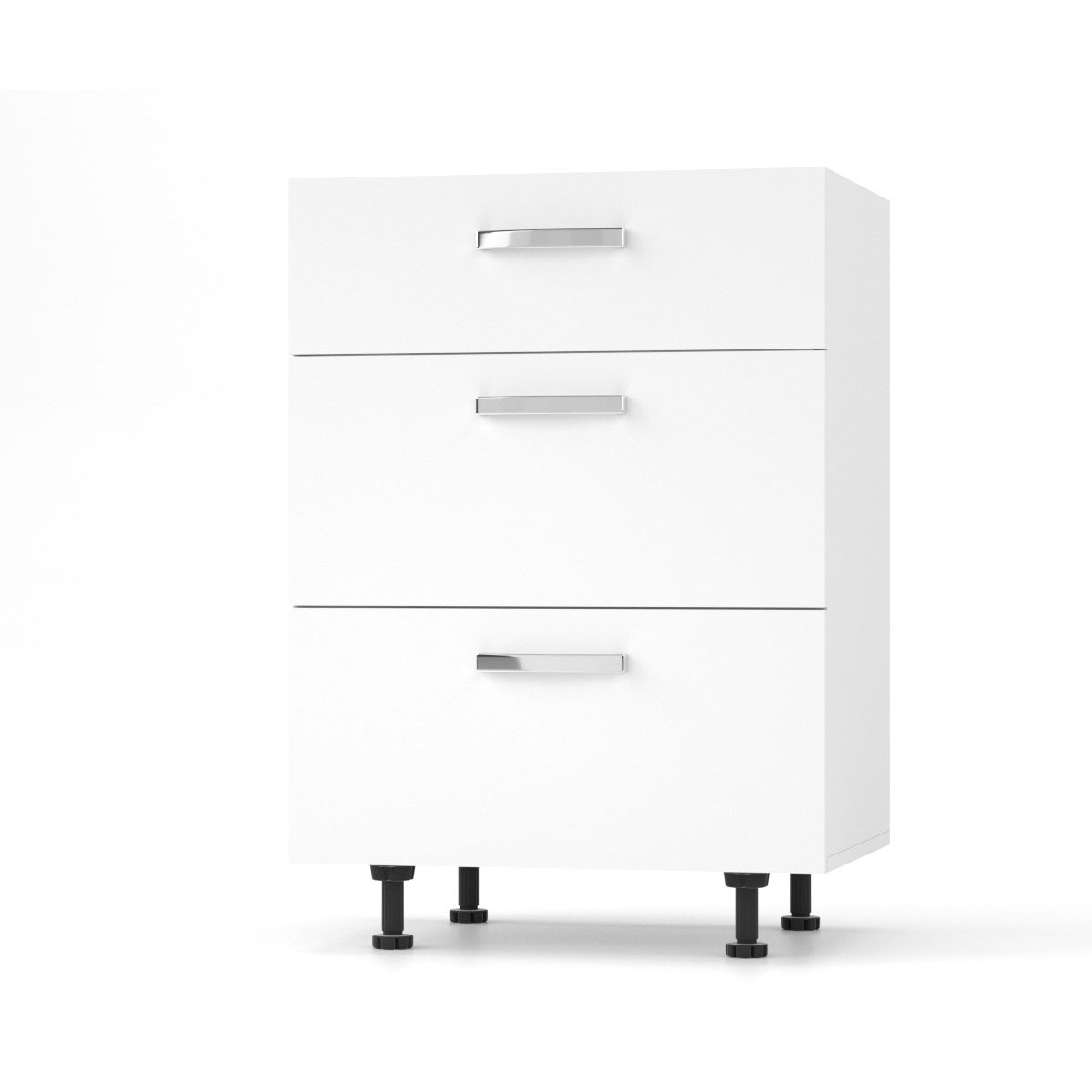 Intrahome CHARLOTΤE Συρταριέρα 125x46.5x82εκ με μεταλλικά χερούλια Λευκό | P0578-V10 Intrahome-AI89276382-9