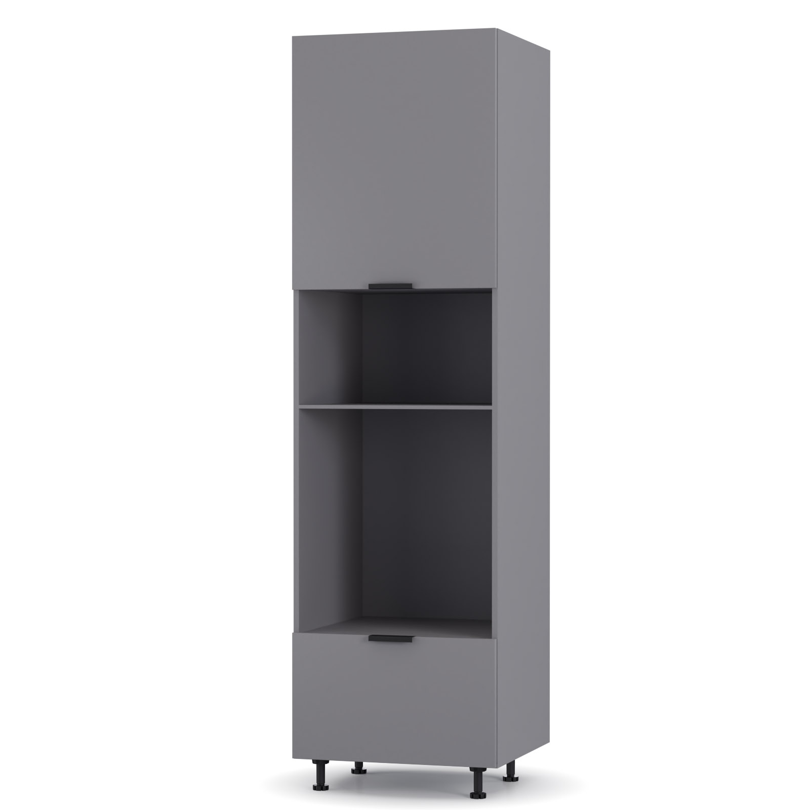 Intrahome Craft Στήλη Κουζίνας Γραφίτη 105x57x214cm | P0762-V10 Intrahome-AI89276575-9