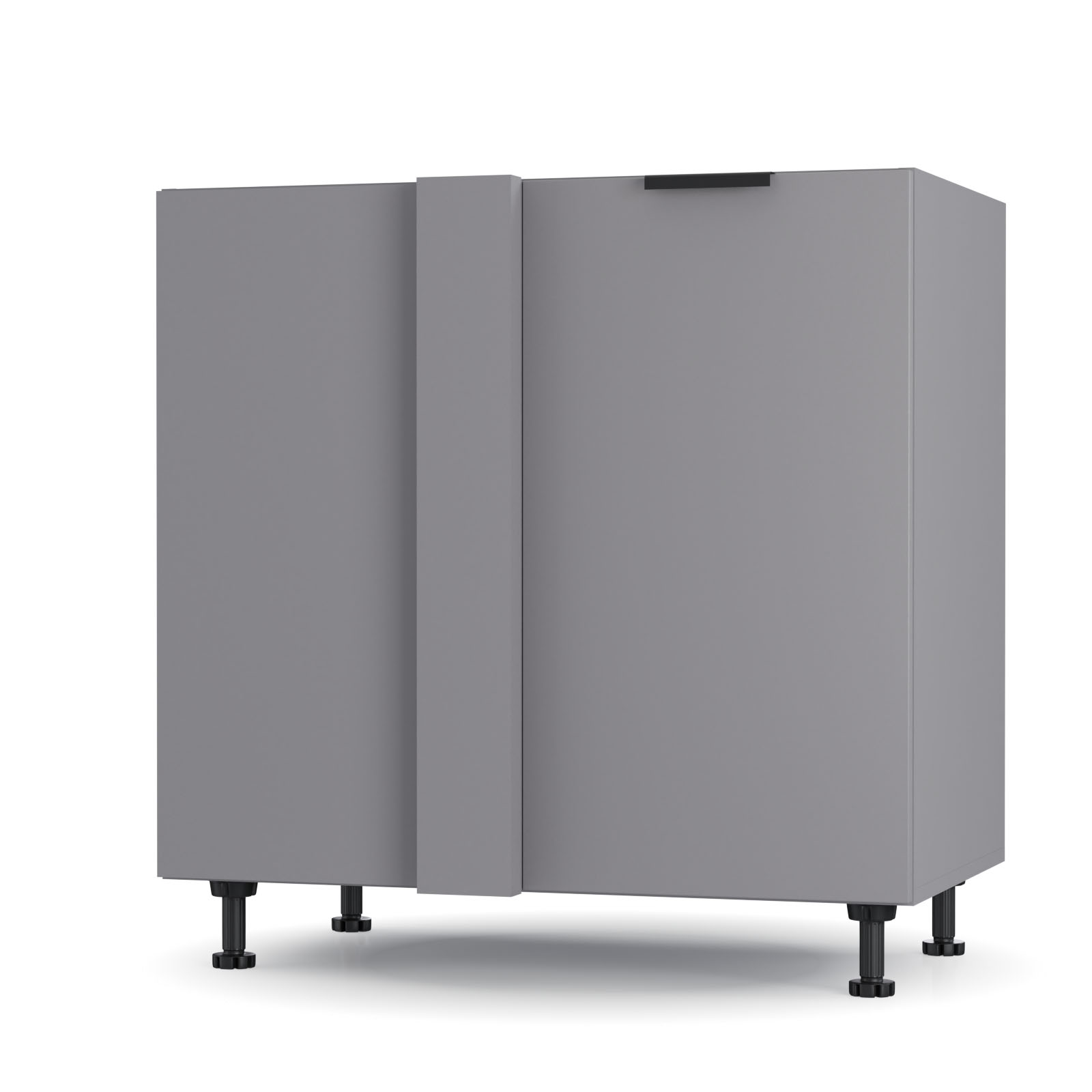 Intrahome Craft Κάτω Γωνιακό Ντουλάπι Γραφίτη 145x48x82cm | P0590-V10 Intrahome-AI89276394-9