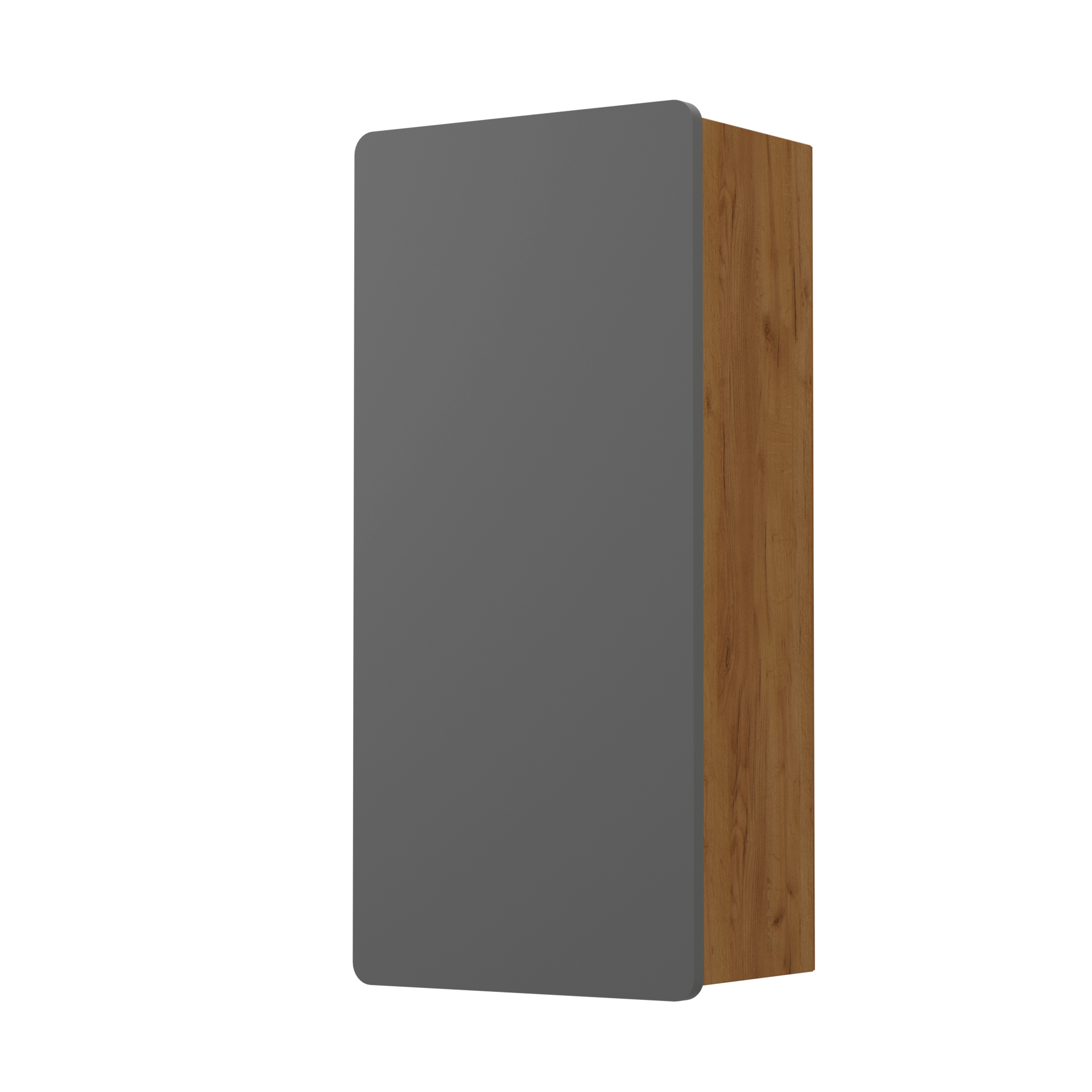 Omarket Κρεμαστή Στήλη ARKTOS Kαρυδί Γκρί 35x22x75cm | P0909-V01 Omarket-AI89276730