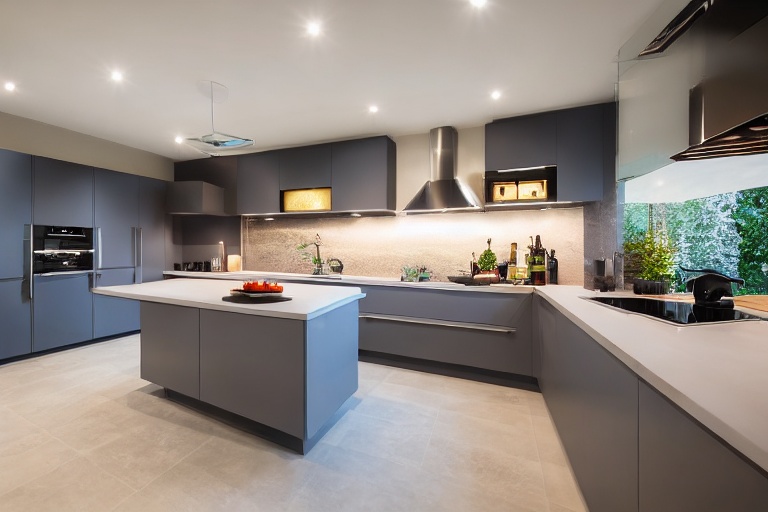 Intrahome Linea Elegance 2 χρώμα Λακέ Τερακότα έπιπλα κουζίνας 10 Μέτρα συνολικα τρέχον μέτρα Intrahome-65651659