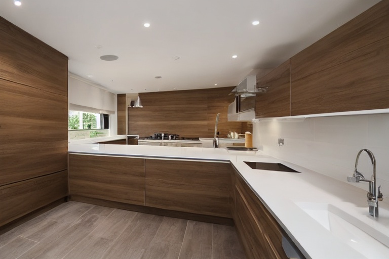 Intrahome Thalassa One 2 χρώμα Καπλαμάς Φυσική Δρυς έπιπλα κουζίνας 10 Μέτρα συνολικα τρέχον μέτρα Intrahome-65651795