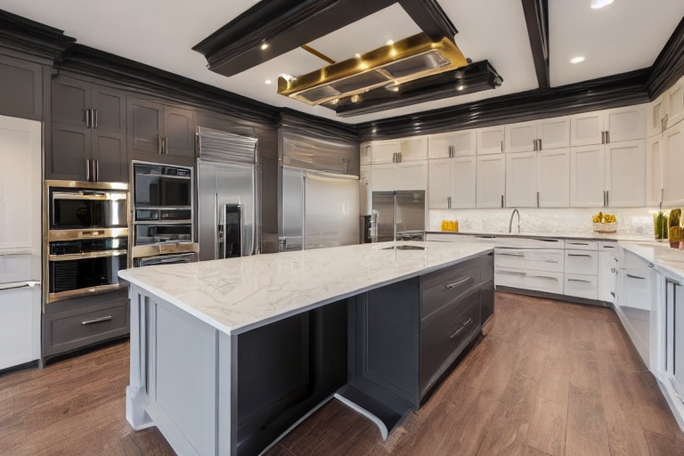 Intrahome Thalassa Plus 2 χρώμα Χρυσό & Σκούρο Γκρι έπιπλα κουζίνας 10 Μέτρα συνολικα τρέχον μέτρα Intrahome-65651811