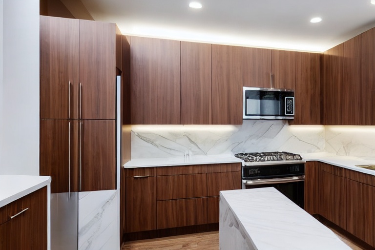 Intrahome Nefeli Studio 2 χρώμα Καπλαμάς Καρυδιά έπιπλα κουζίνας 10 Μέτρα συνολικα τρέχον μέτρα Intrahome-65651840