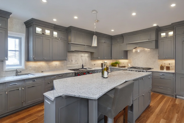 Intrahome Nefeli Living 2 χρώμα Εφέ Πέτρας Γκρι έπιπλα κουζίνας 10 Μέτρα συνολικα τρέχον μέτρα Intrahome-65651846