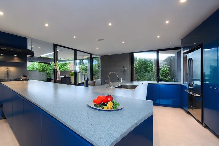 Intrahome Monaco Living 2 χρώμα Λακέ Πετρόλ έπιπλα κουζίνας 10 Μέτρα συνολικα τρέχον μέτρα Intrahome-65651966