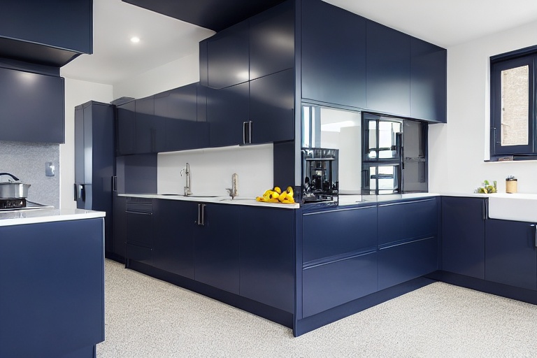 Intrahome Valencia Living 2 χρώμα Λακέ Ναυτικό Μπλε έπιπλα κουζίνας 10 Μέτρα συνολικα τρέχον μέτρα Intrahome-65651986