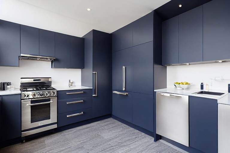 Intrahome Valencia Prime 2 χρώμα Λακέ Ναυτικό Μπλε έπιπλα κουζίνας 10 Μέτρα συνολικα τρέχον μέτρα Intrahome-65651992