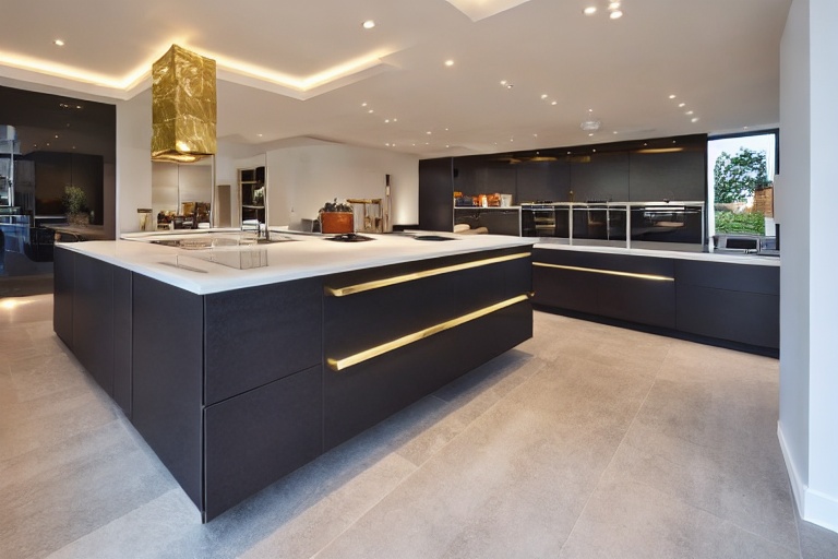 Intrahome Toscana Lux 2 χρώμα Βουρτσιστός Ορείχαλκος έπιπλα κουζίνας 10 Μέτρα συνολικα τρέχον μέτρα Intrahome-65651993