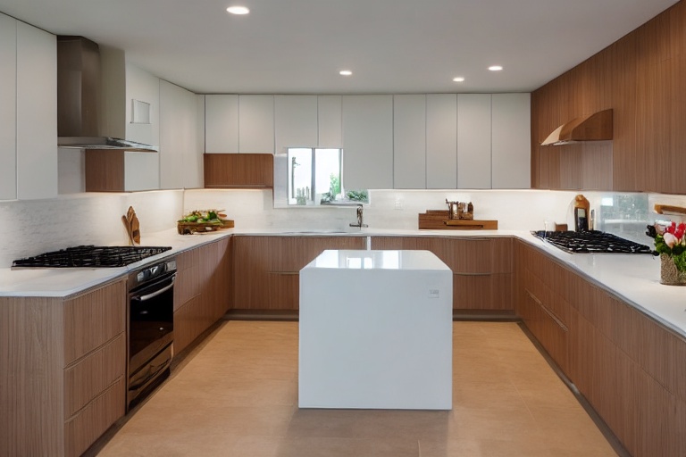 Intrahome Toscana Plus 2 χρώμα Κρεμ Πάνω & Ξύλο Κάτω έπιπλα κουζίνας 10 Μέτρα συνολικα τρέχον μέτρα Intrahome-65652011