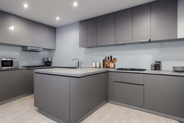 Intrahome Bianca Pro 2 χρώμα Εφέ Τσιμέντου έπιπλα κουζίνας 10 Μέτρα συνολικα τρέχον μέτρα Intrahome-65652054