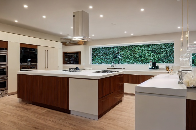 Intrahome Urban Elegance 2 χρώμα Κρεμ Πάνω & Ξύλο Κάτω έπιπλα κουζίνας 10 Μέτρα συνολικα τρέχον μέτρα Intrahome-65652159