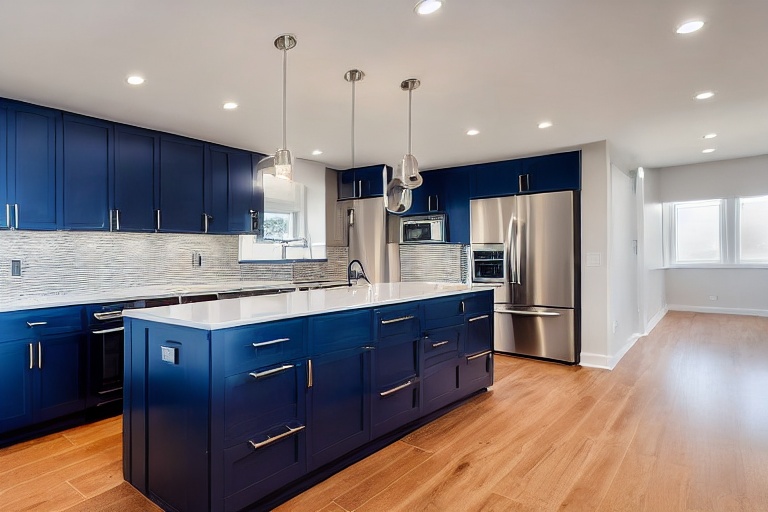 Intrahome Modena Elegance 2 χρώμα Νησί Μπλε & Λευκό Περίμετρος έπιπλα κουζίνας 10 Μέτρα συνολικα τρέχον μέτρα Intrahome-65652359