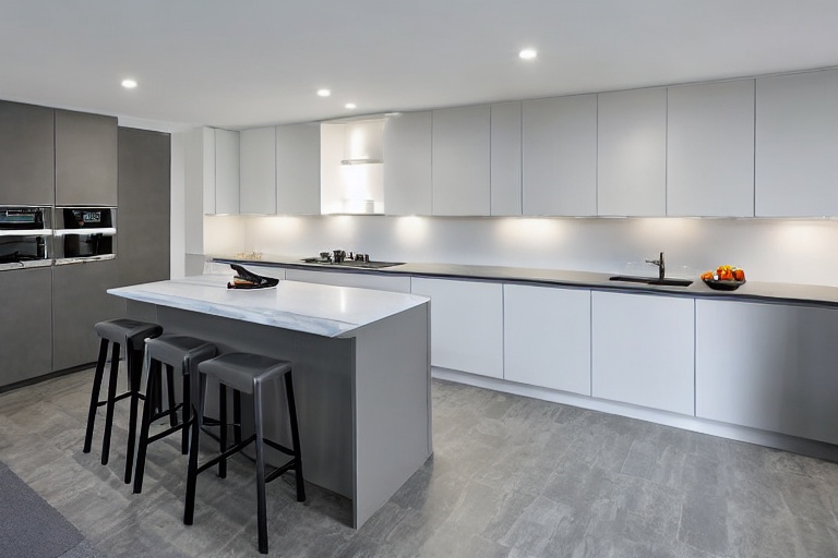 Intrahome Siena Home 2 χρώμα Εφέ Τσιμέντου έπιπλα κουζίνας 10 Μέτρα συνολικα τρέχον μέτρα Intrahome-65652387