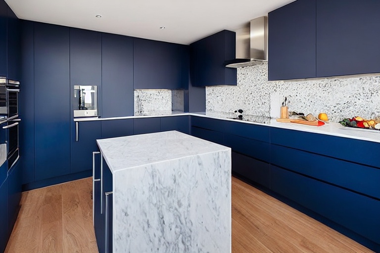 Intrahome Torino Style 2 χρώμα Λακέ Ναυτικό Μπλε έπιπλα κουζίνας 10 Μέτρα συνολικα τρέχον μέτρα Intrahome-65652409
