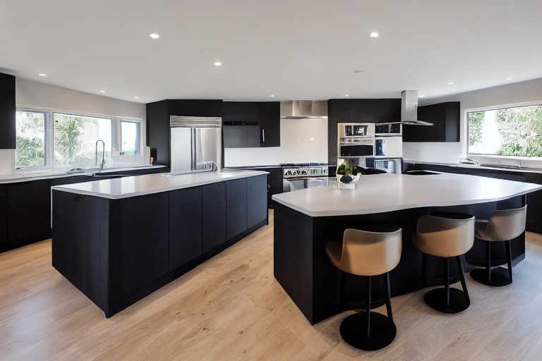 Intrahome Onyx Design 1 χρώμα Μαύρο Ματ Πάνω & Δρυς Κάτω έπιπλα κουζίνας 10 Μέτρα συνολικα τρέχον μέτρα Intrahome-65652488
