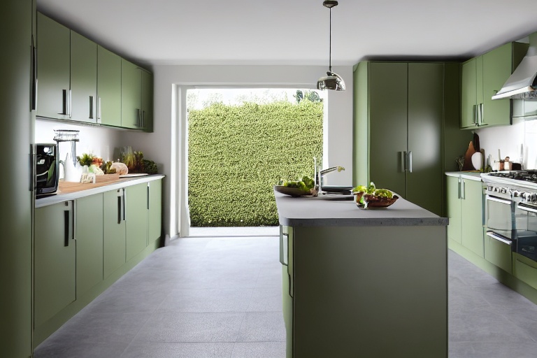 Intrahome Bella Modern 1 χρώμα Λακέ Σάλβια έπιπλα κουζίνας 10 Μέτρα συνολικα τρέχον μέτρα Intrahome-65652584