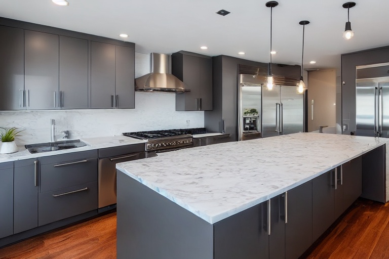 Intrahome Santorini Home 1 χρώμα Λακέ Γκρι Μεσαίο έπιπλα κουζίνας 10 Μέτρα συνολικα τρέχον μέτρα Intrahome-65652727