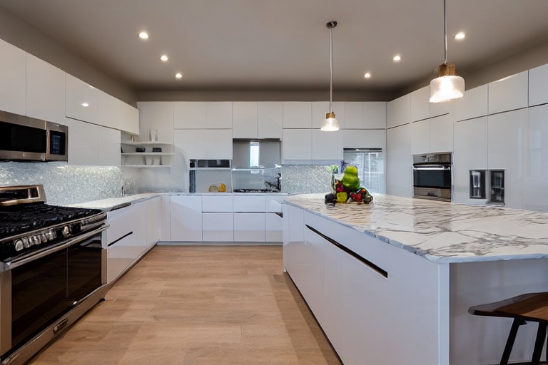 Intrahome Delphi Modern 1 χρώμα Λακέ Λευκό Γυαλιστερό έπιπλα κουζίνας 10 Μέτρα συνολικα τρέχον μέτρα Intrahome-65652764
