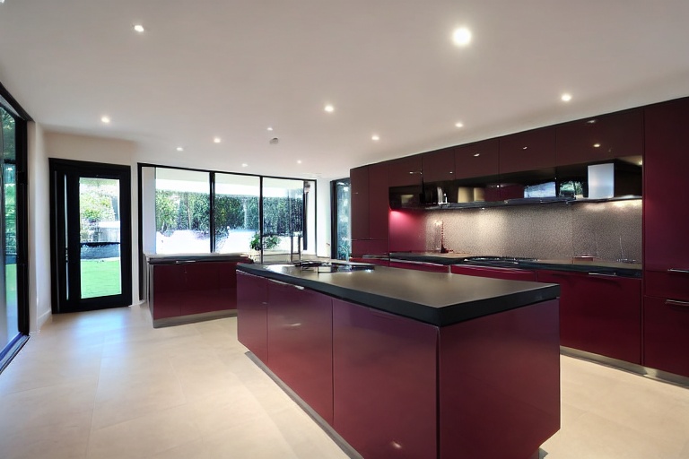 Intrahome Thalassa Concept 1 χρώμα Λακέ Μπορντό έπιπλα κουζίνας 10 Μέτρα συνολικα τρέχον μέτρα Intrahome-65652801