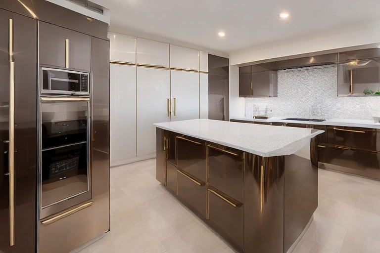 Intrahome Nefeli Select 1 χρώμα Γυαλιστερό Χρυσό έπιπλα κουζίνας 10 Μέτρα συνολικα τρέχον μέτρα Intrahome-65652843