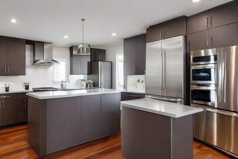 Intrahome Estia Home 1 χρώμα Νησί Καρυδιά & Γκρι Περίμετρος έπιπλα κουζίνας 10 Μέτρα συνολικα τρέχον μέτρα Intrahome-65652867
