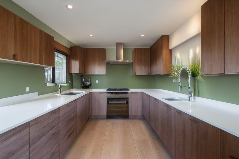 Intrahome Iris Modern 1 χρώμα Σάλβια Πάνω & Δρυς Κάτω έπιπλα κουζίνας 10 Μέτρα συνολικα τρέχον μέτρα Intrahome-65652884