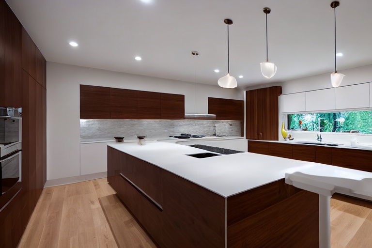 Intrahome Iris Home 1 χρώμα Λευκό Λακέ Πάνω & Καρυδιά Κάτω έπιπλα κουζίνας 10 Μέτρα συνολικα τρέχον μέτρα Intrahome-65652887