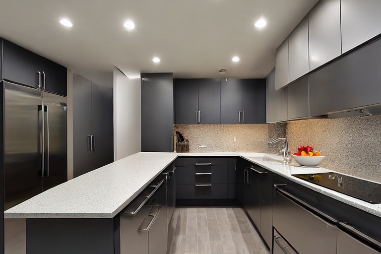 Intrahome Monaco Craft 1 χρώμα Γκρι Μεταλλικό έπιπλα κουζίνας 10 Μέτρα συνολικα τρέχον μέτρα Intrahome-65652958