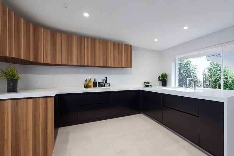 Intrahome Valencia Modern 1 χρώμα Λευκό Λακέ Πάνω & Δρυς Κάτω έπιπλα κουζίνας 10 Μέτρα συνολικα τρέχον μέτρα Intrahome-65652984