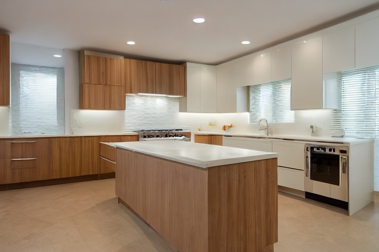 Intrahome Bianca Classic 1 χρώμα Κρεμ Πάνω & Ξύλο Κάτω έπιπλα κουζίνας 10 Μέτρα συνολικα τρέχον μέτρα Intrahome-65653065